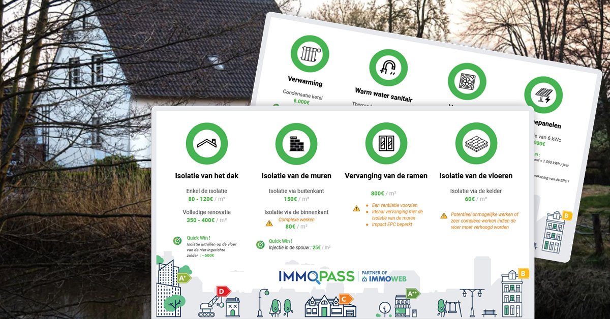 Hoe kunt u het energieprestatiecertificaat (EPC) van uw woning verbeteren? | ImmoPass